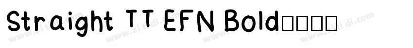 Straight TT EFN Bold字体转换